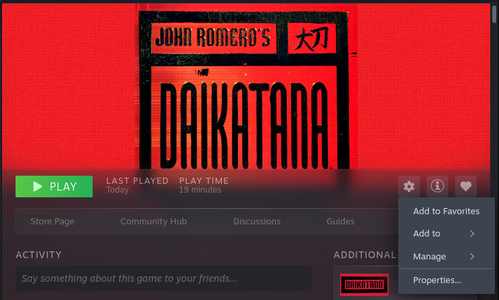 Linux: Jogando Daikatana (Steam) com Patch 1.3 via Luxtorpeda no Linux