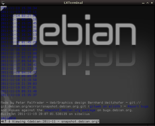 Linux: 
Debian Constantly Usable Testing (CUT) 
