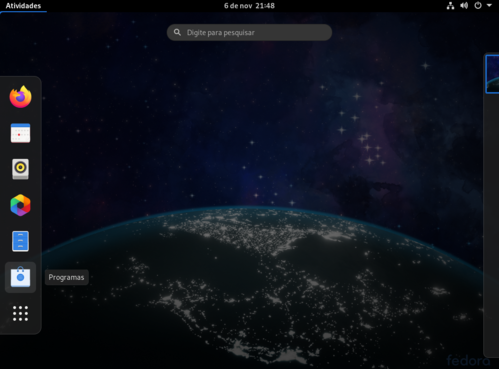 Linux: Instalação Fedora Workstation 33