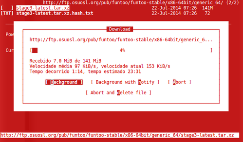 Linux: Instalação do Funtoo GNU/Linux em VirtualBox