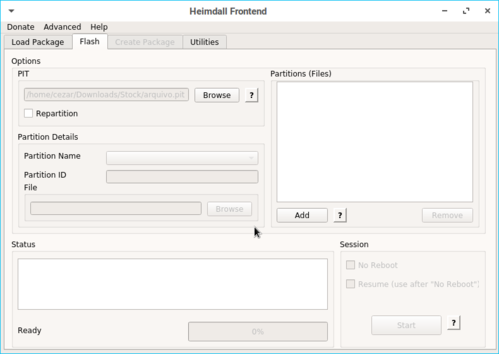 Linux: Como usar o Heimdall