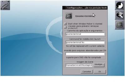 Debian Linux: console iniciando WindowMaker 