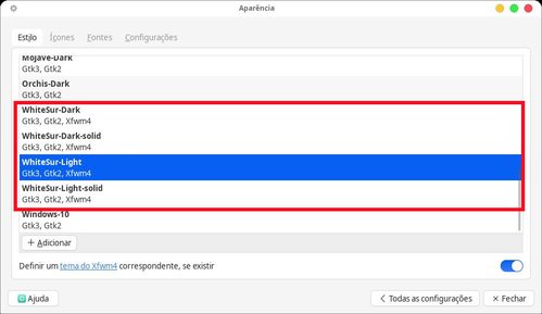Linux: Papagaiando o XFCE com temas e recursos