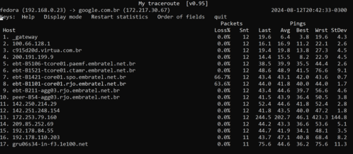 Linux: My Traceroute (MTR) , uma ferramenta de diagnóstico de rede