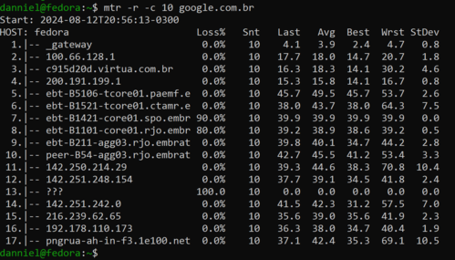 Linux: My Traceroute (MTR) , uma ferramenta de diagnóstico de rede