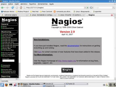 Linux: nagios executando 