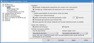 Linux: Configurando OpenOffice para salvar arquivos no formato ( .doc ), ( .xls ) e ( .ppt ) automaticamente.