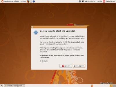 Ubuntu Linux: Iniciar atualização 
