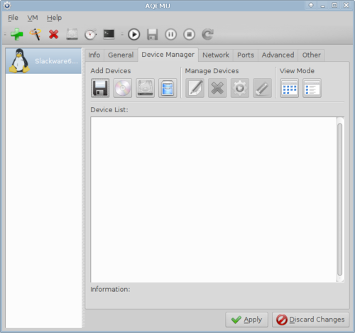 Linux: Instalao e configurao do QEMU + AQEMU no Slackware