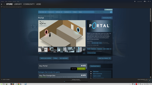 Linux: Instalando o Jogo Portal e outros games da Valve no Linux via Steam