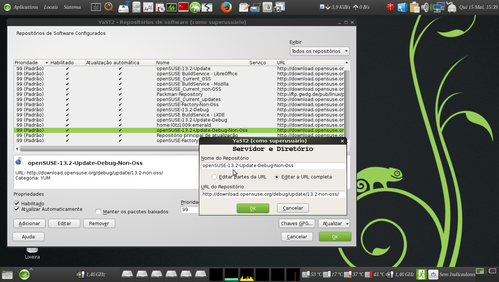 Linux: Experimento: Transformando openSUSE 12.3 Tumbleweed em 13.2 Factory Milestone 0
