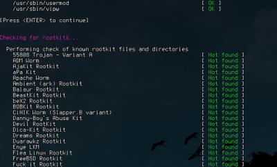 Linux: Rkhunter