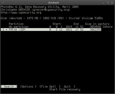Linux: Recuperação de Dados com o PhotoRec