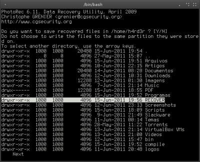 Linux: Recuperação de Dados com o PhotoRec