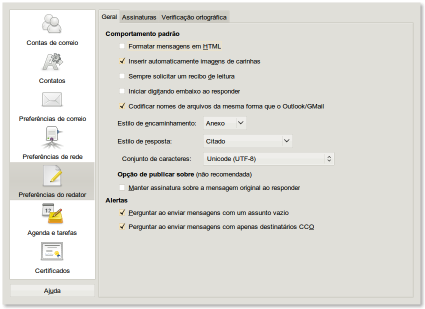 Linux: Assinatura personalizada no E-mail