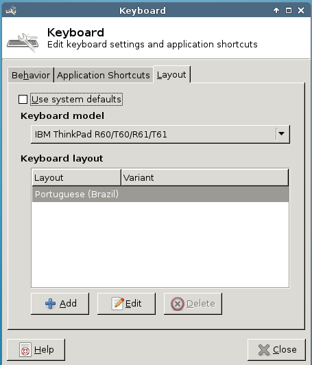 Linux: Slackware Linux teclado Lenovo ThinkPad [RESOLVIDO]