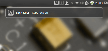 Linux: Linux Mint - indicador de NumLock e CapsLock no painel do Cinnamon