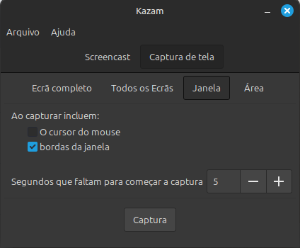 Linux: Aplicativo simples para gravar tela