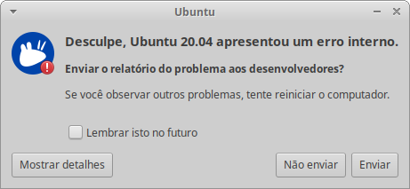 Linux: Removendo Mensagens de Erro no Ubuntu 20.04 LTS