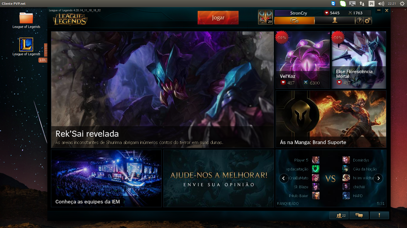 League of Legends no linux, funcionando! - Jogos - Diolinux Plus