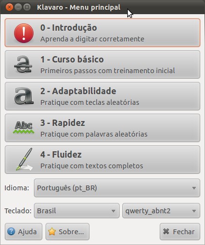 Como instalar o app de digitação Klavaro no Linux