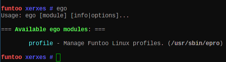 Linux: Ego e Epro (Funtoo)