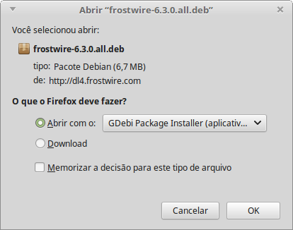 Linux: Instalando Frostwire no Linux Mint 18 