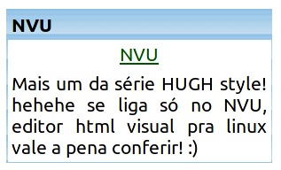 Linux: NVU - Editor HTML visual para Linux
