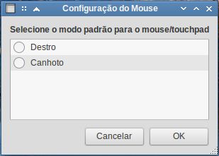 Linux: Alternar o mouse/touchpad entre destro e canhoto no Openbox