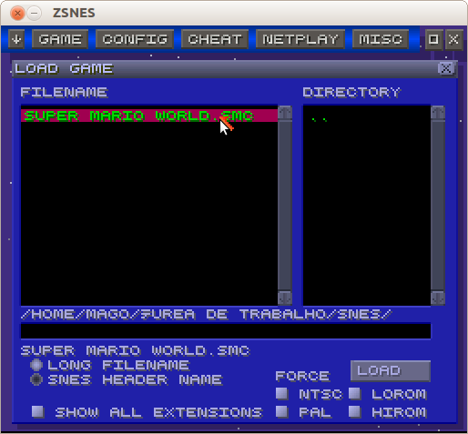 Como instalar o ZSNES - emulador de Super Nintendo no Ubuntu 32 e