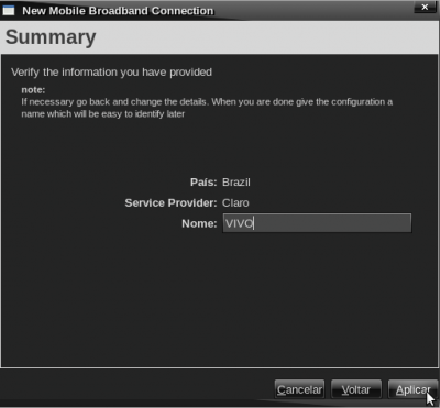 Linux:  NetwokManager - renomear conexão 