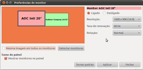 Linux: Trabalhando com dois monitores e duas placas de udio ao mesmo tempo
