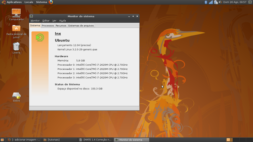 Linux: Ubuntu 12.04 com Mate 1.4.0