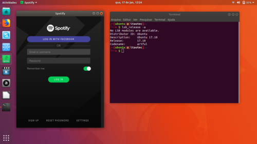 Linux: Instalando Spotify no Ubuntu 17.10