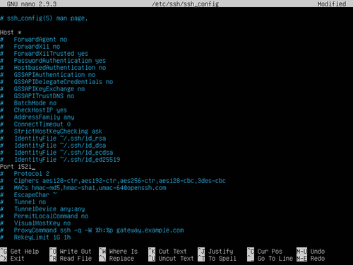 Linux: Alterar a porta do servidor SSH