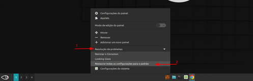 Linux: Restaurar painel do Cinnamon