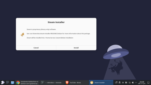 Linux: Steam via Distrobox