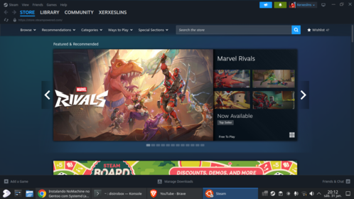 Linux: Steam via Distrobox