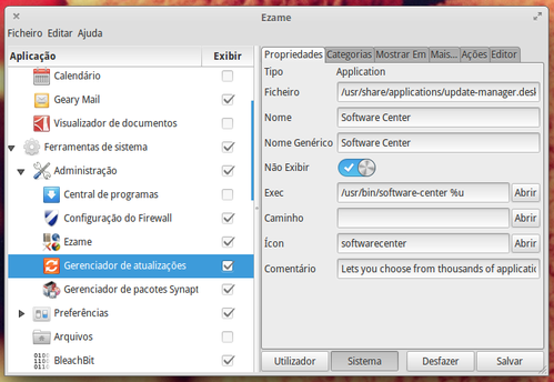 Linux: Adicionar e remover itens do Slingshot (painel de aplicativos do elementary OS)