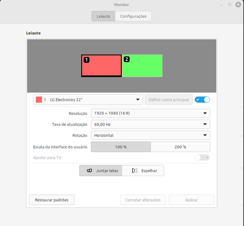 Linux: Mudar o painel do Cinnamon para outro monitor [Resolvido]