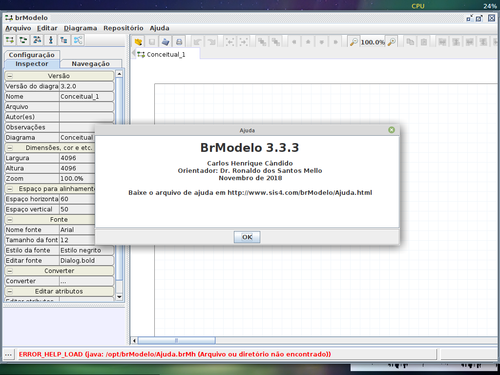 Linux: brModelo 3.3 empacotado para o Linux Mint 20