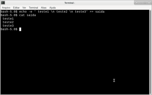 Linux: Sed - Adicionar um Arquivo em Branco no Final do Arquivo
