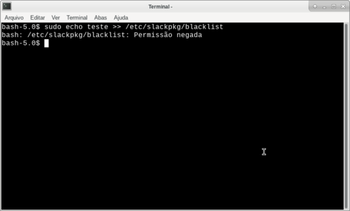 Linux: Adicionando e Listando as Regras Criadas na Lista de Exceções do slackpkg usando egrep e sed