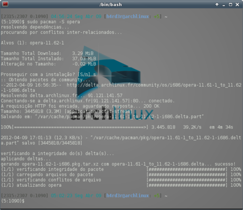 Linux: Arch Linux e os Deltas de Pacotes