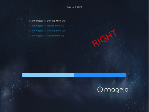 Linux: Criar live-usb Mageia 5.1 em UEFI com GPT para dual boot