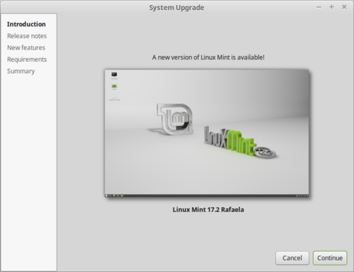 Linux: Linux Mint atualizando verses 17 e 17.1 para 17.2 Rafaela