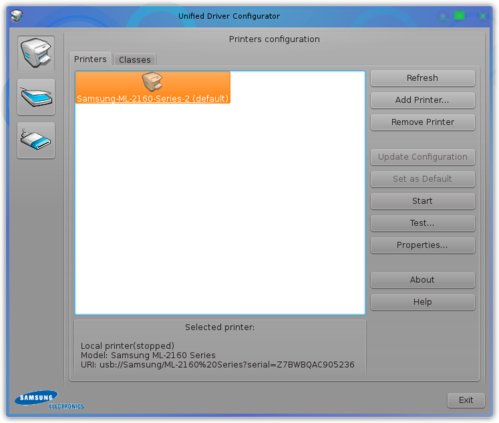 Linux: Configurar impressora Samsung ML-2165 no Debian Wheezy
