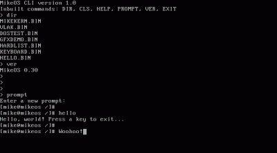 Linux: Sistema operacional MikeOS