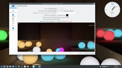 Linux: Usando Vdeo Wallpaper no KDE