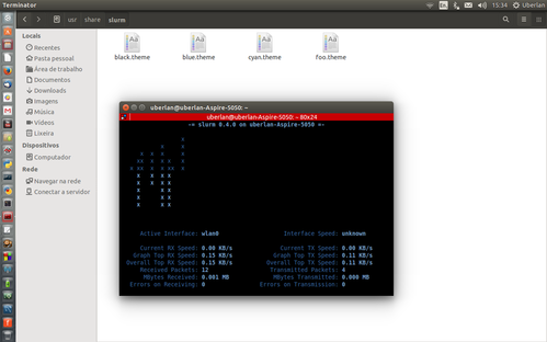 Linux: slurm: visualizando o trfego de rede pelo terminal